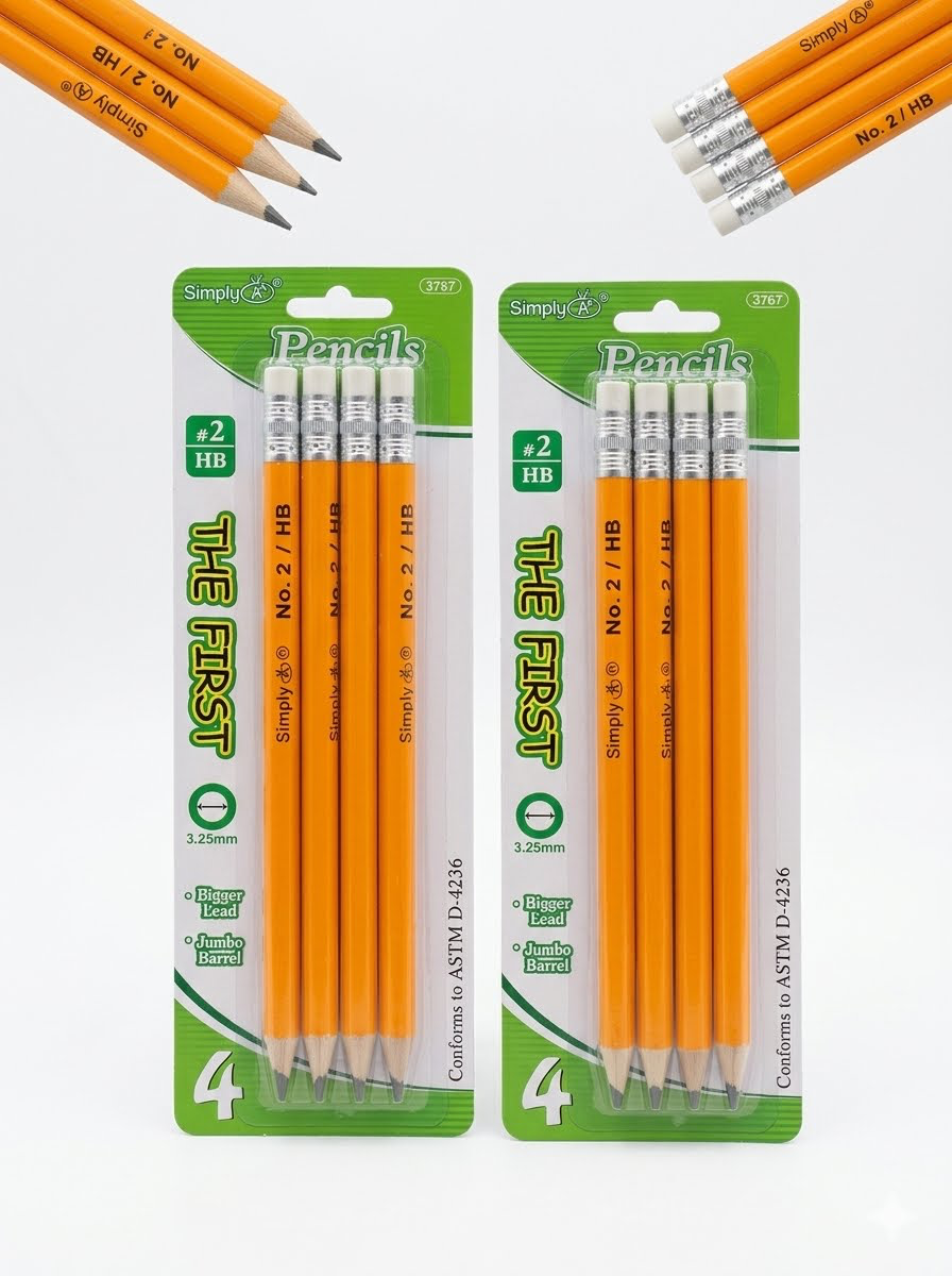 No. 2 Pencils - Zumbo Yellow (4-Pack)