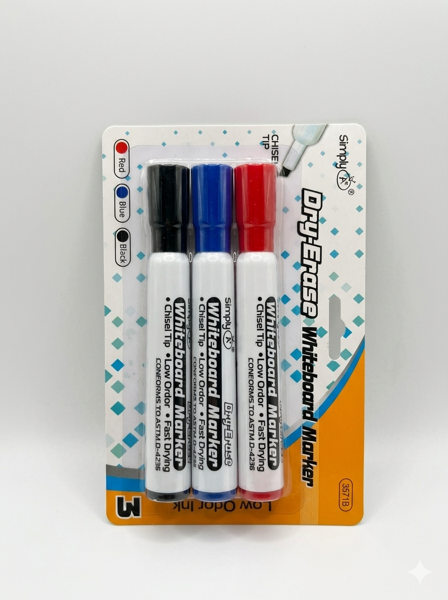 3 Pc Dry-Erase Markers