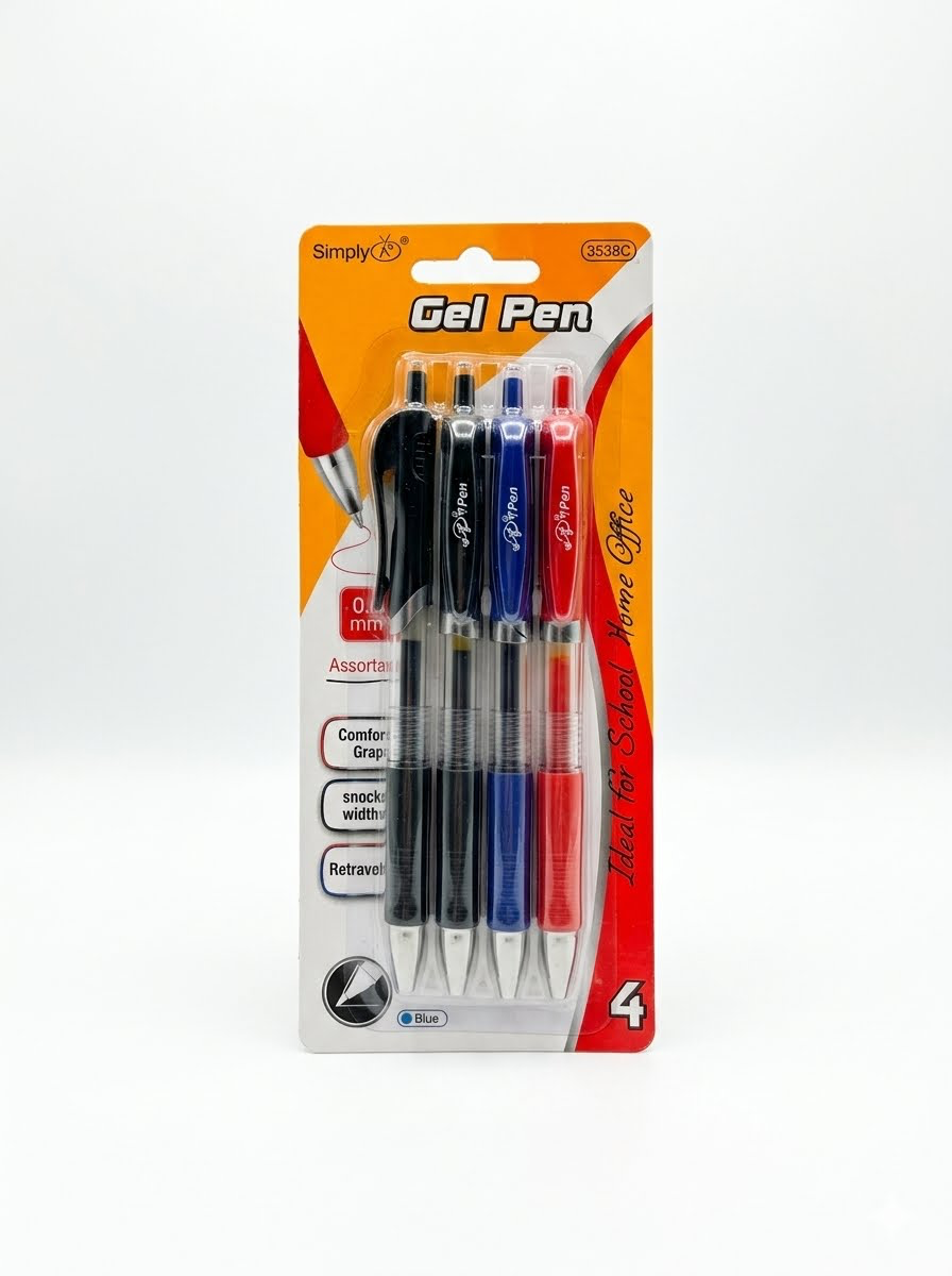4 CT Retractable Gel Pen