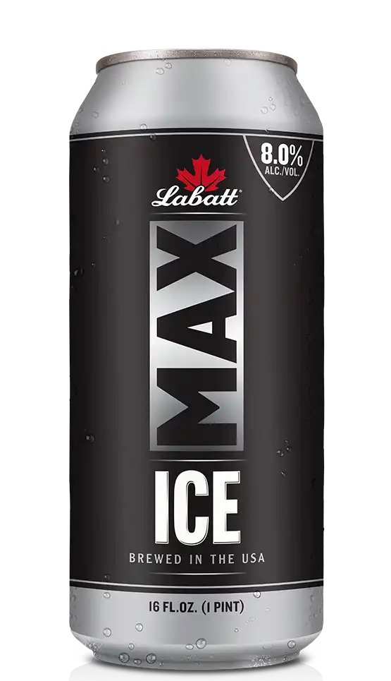 Labatt Beer, Max Ice, Can 24 fl oz