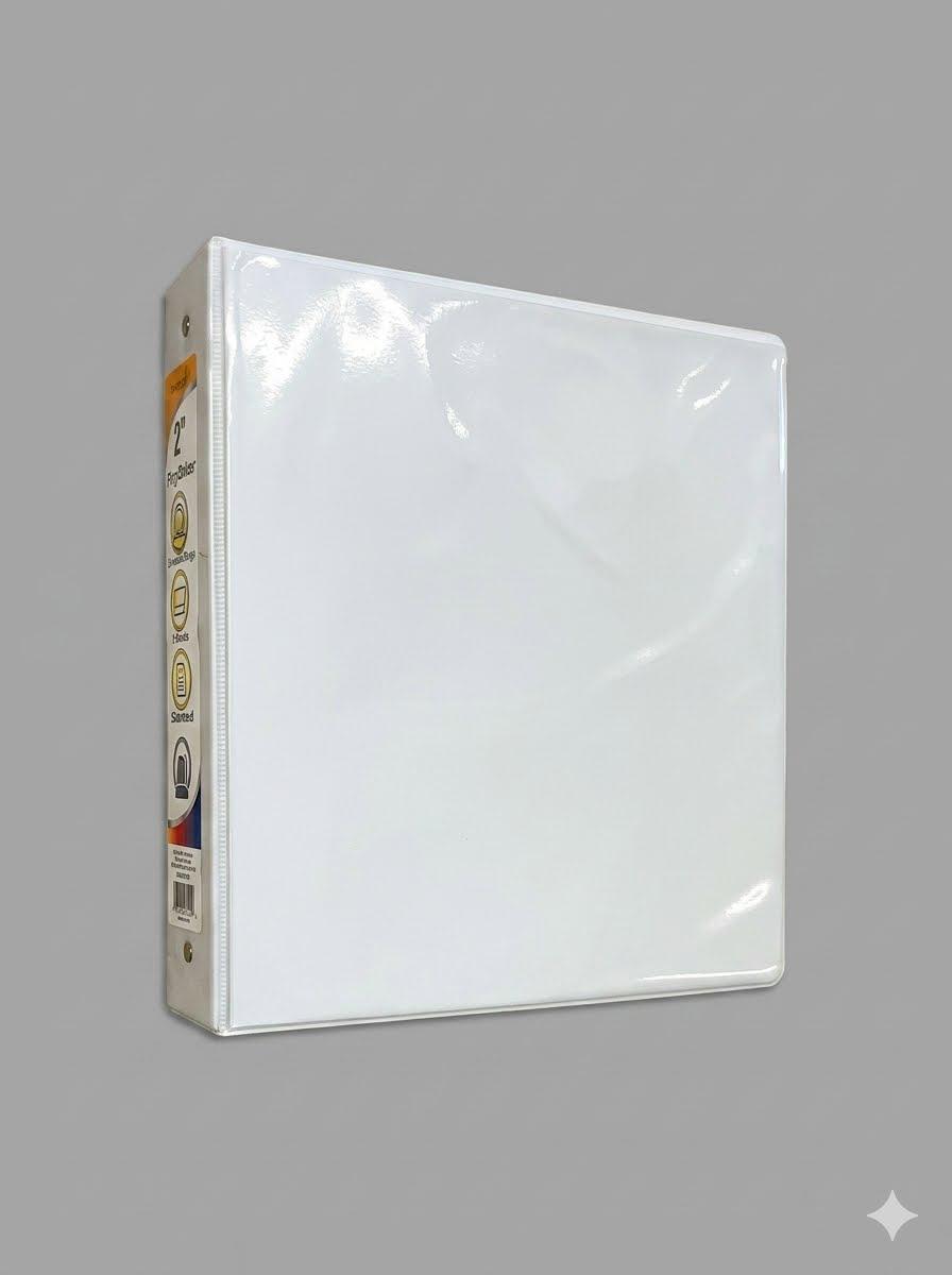 Three Ring Binder White 2.00"