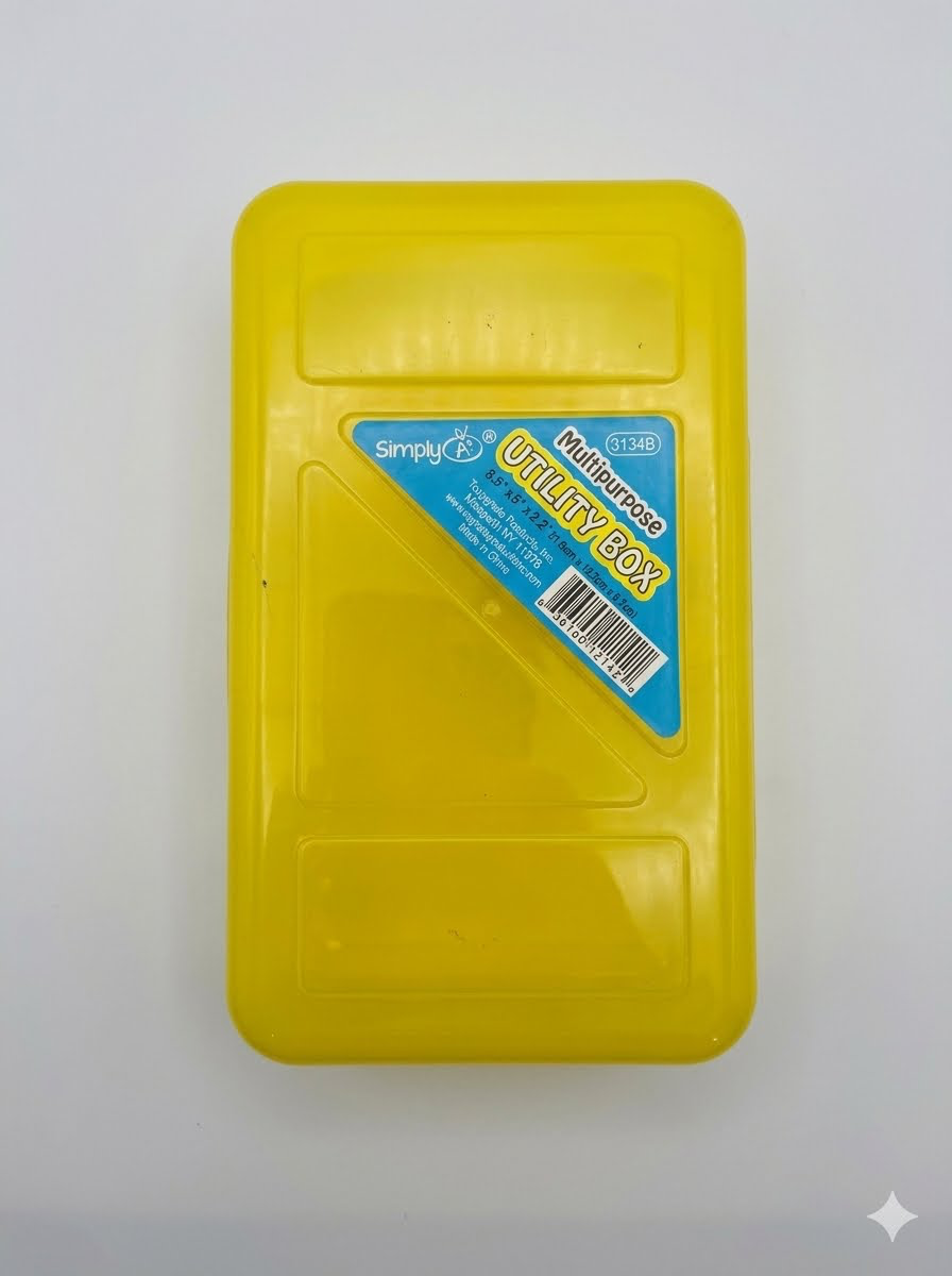 Utility Box, Assorted Colors, 9.5x5x2.25"